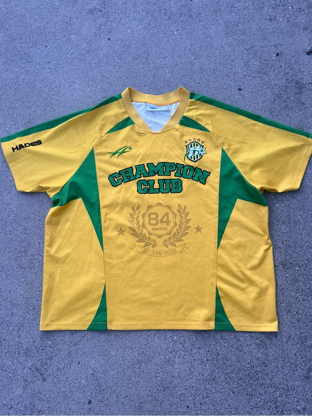 Champion Yellow & Green 'Champion Club' Athletic Jersey